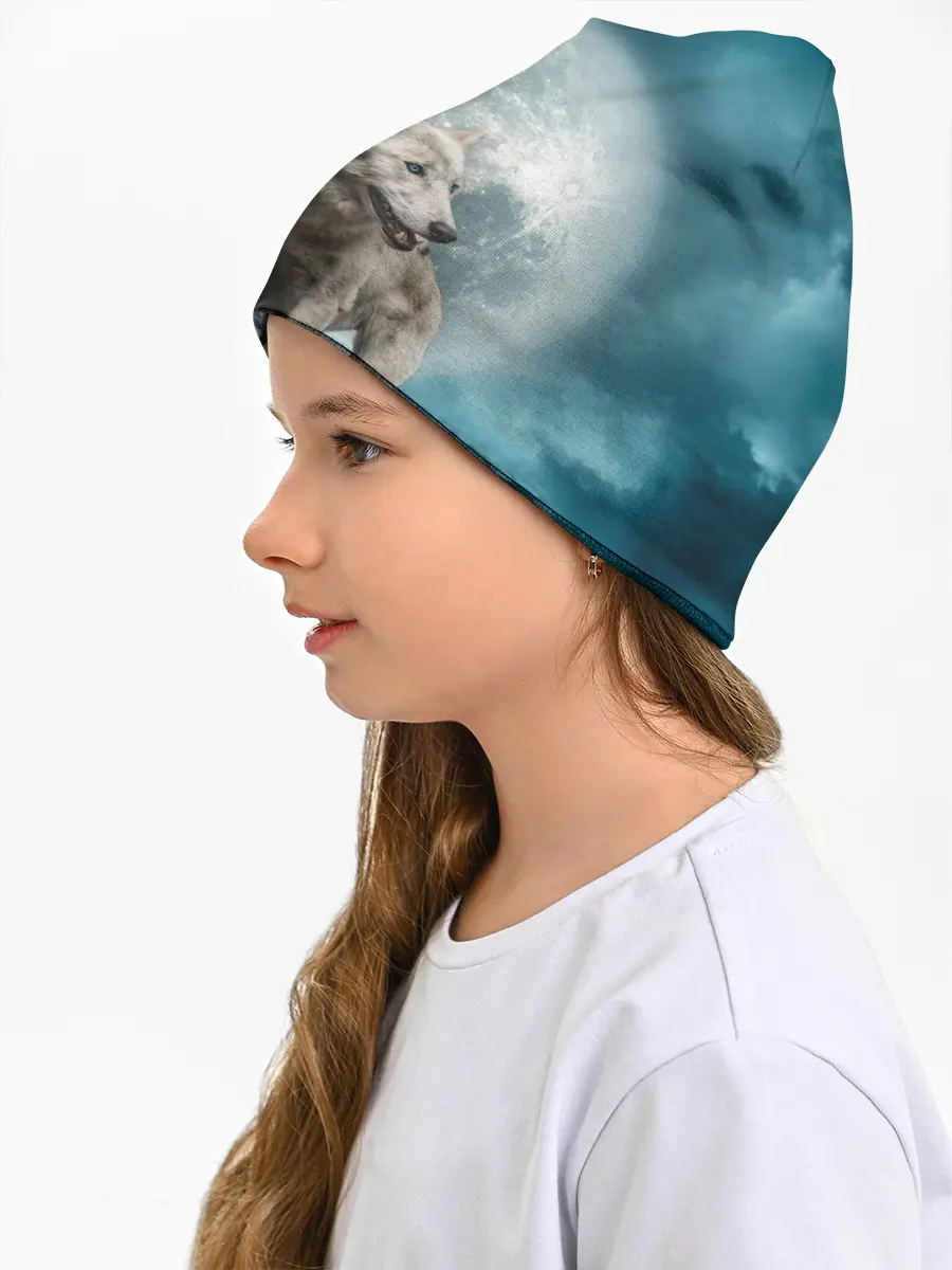 Детская шапка / Волки альбиносы