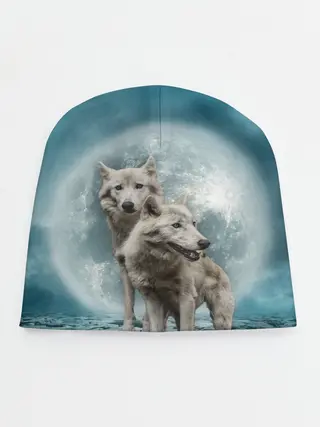 Детская шапка / Волки альбиносы
