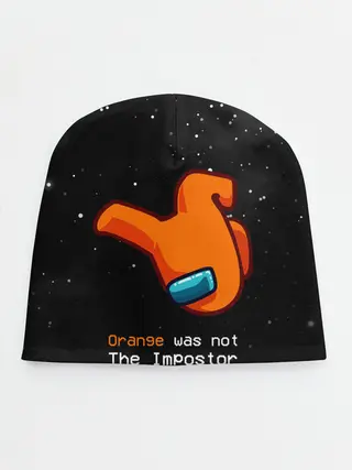 Детская шапка / AMONG US - Orange