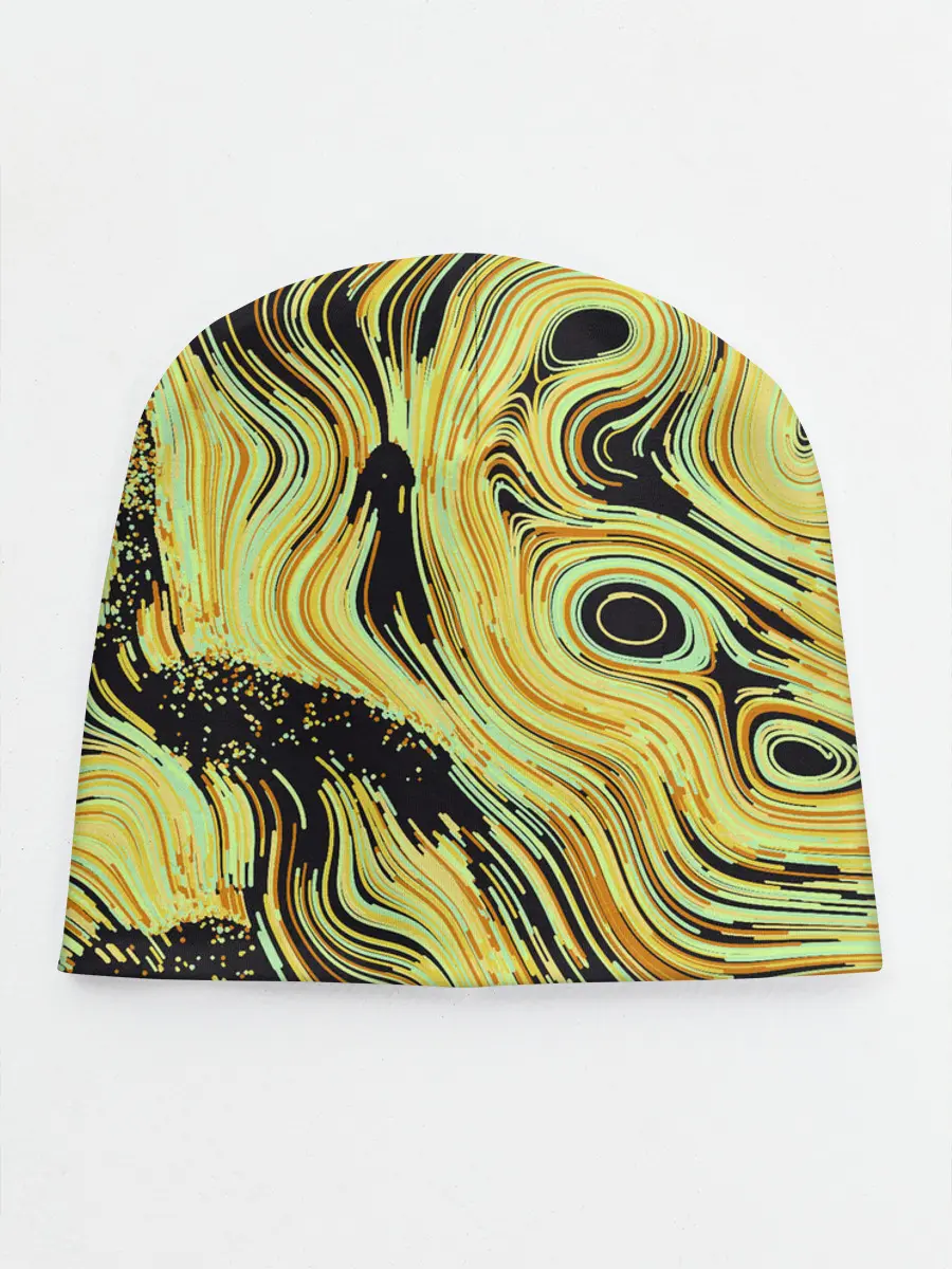 Детская шапка / Желтые линии