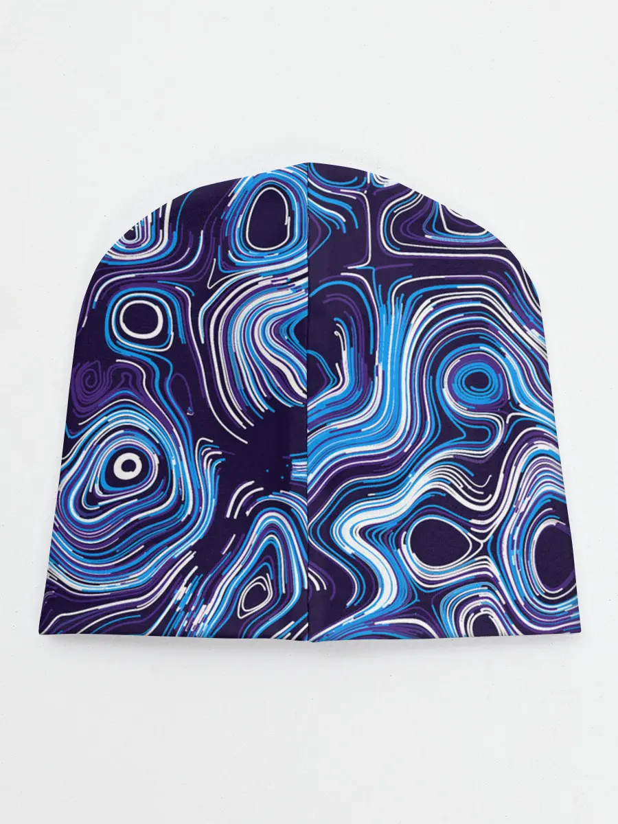 Детская шапка / Синие линии