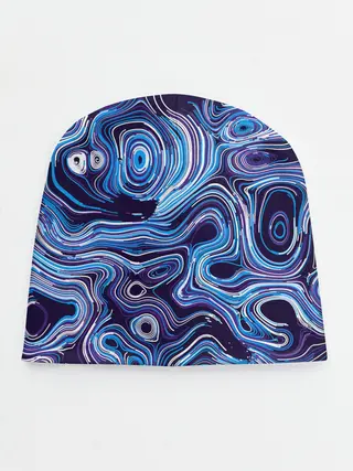 Детская шапка / Синие линии