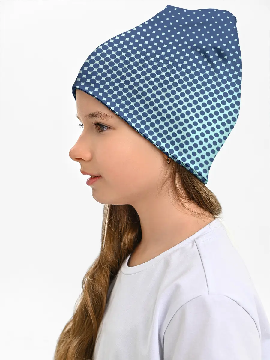 Детская шапка / Хаотичный горошек