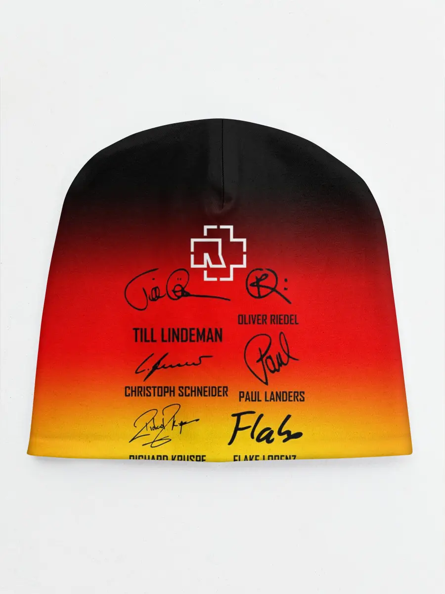 Детская шапка / RAMMSTEIN АВТОГРАФЫ УЧАСТНИКОВ