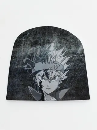 Детская шапка / Лицо Астера на состаренном черном фоне