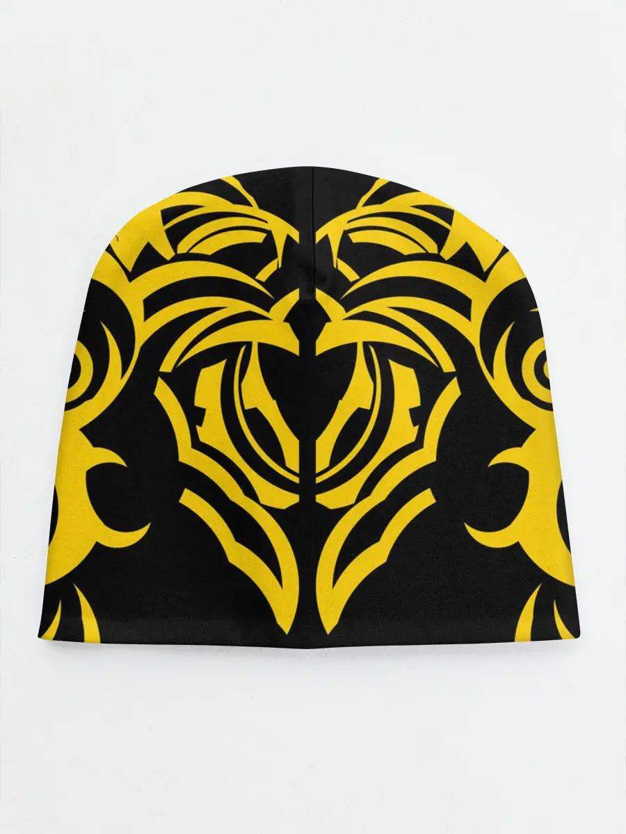 Детская шапка / Узор жёлтый