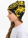 Детская шапка / Узор жёлтый