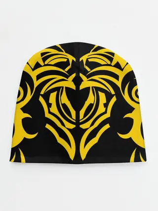 Детская шапка / Узор жёлтый