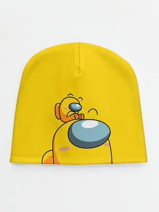 Детская шапка / AMONG US YELLOW
