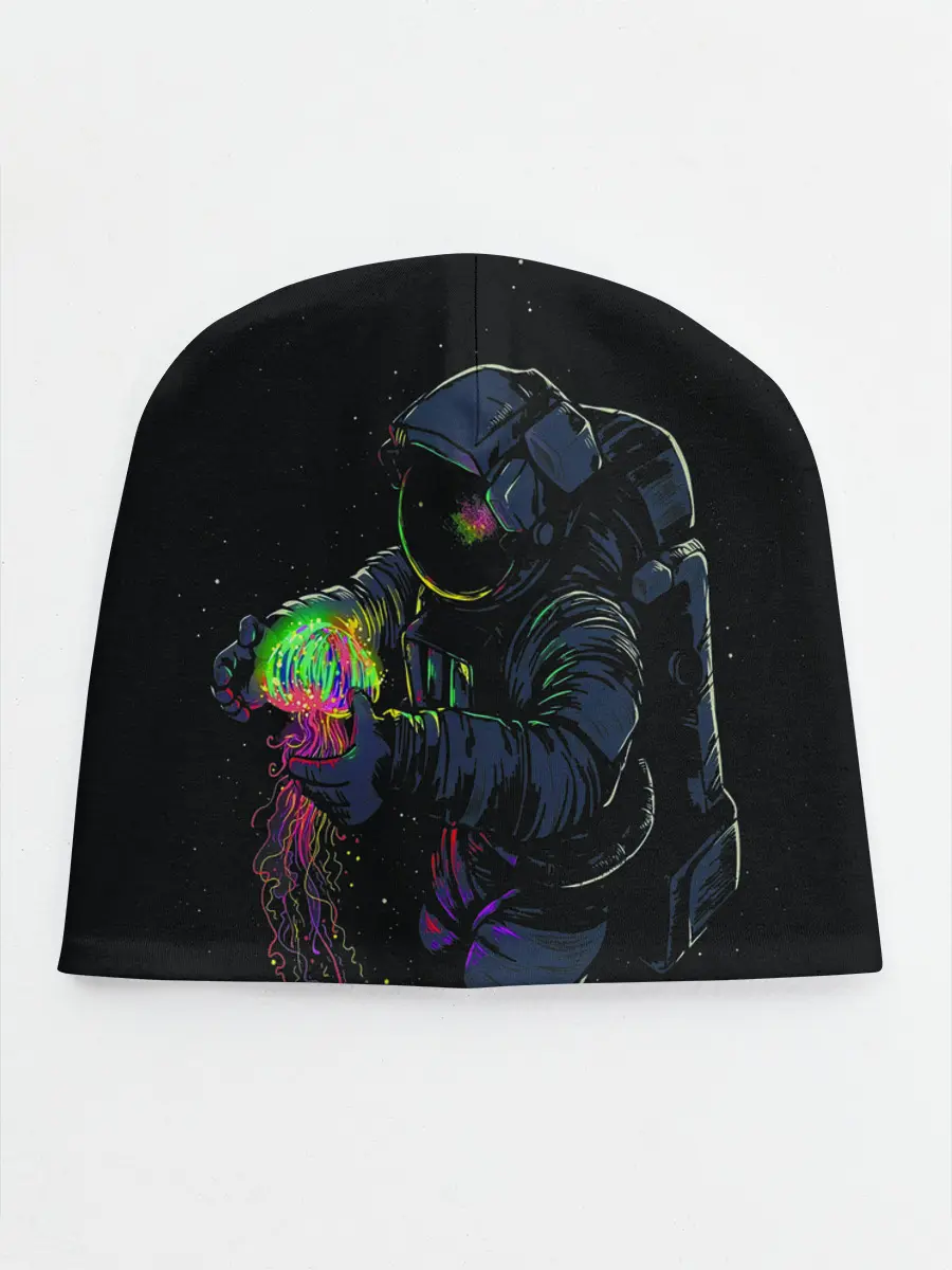 Детская шапка / Медуза и космонавт