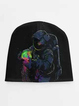 Детская шапка / Медуза и космонавт