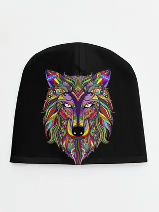Детская шапка / Разноцветный Волк