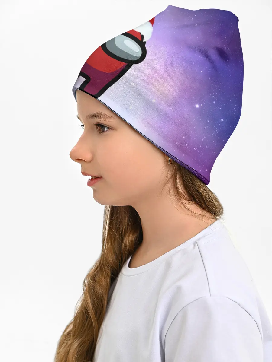 Детская шапка / Новогодний Among us