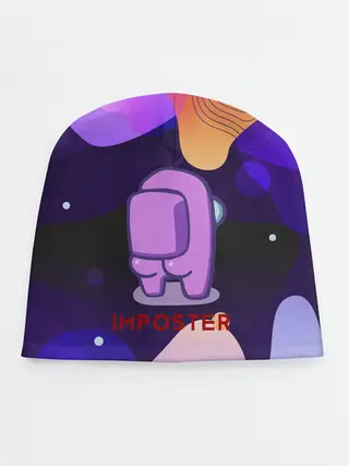Детская шапка / AMONG US / IMPOSTOR.