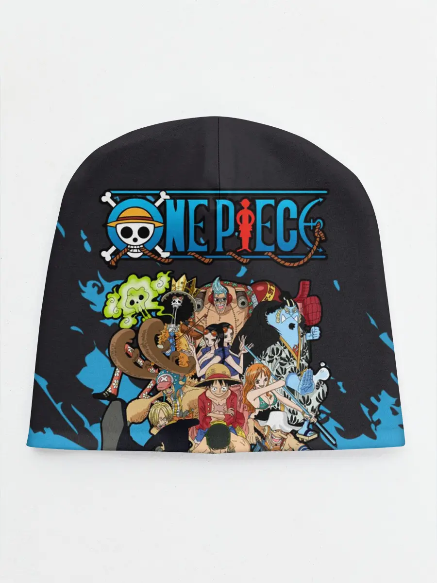 Детская шапка / One Piece синий всплеск