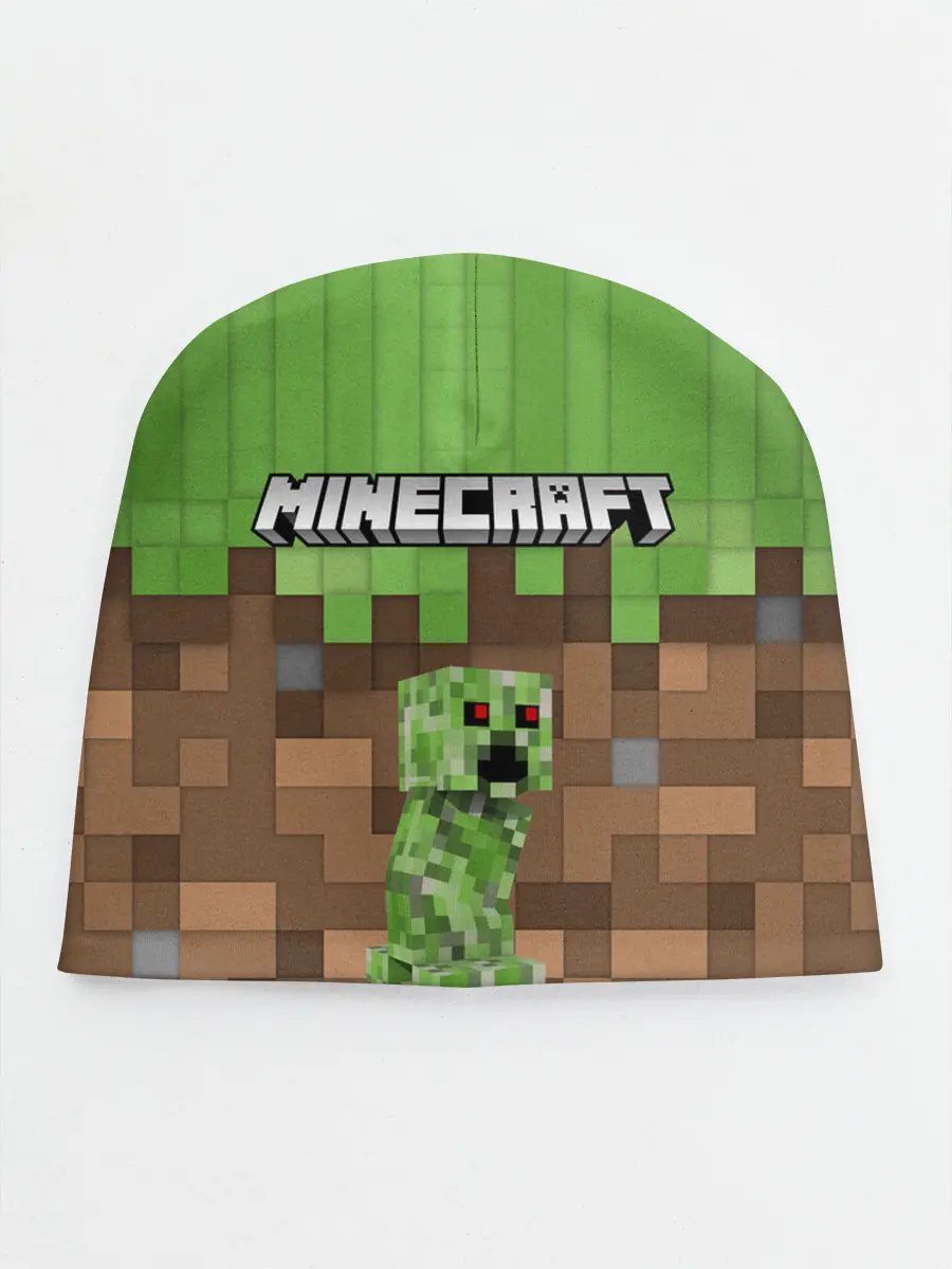 Детская шапка / MineCraft | Крипер