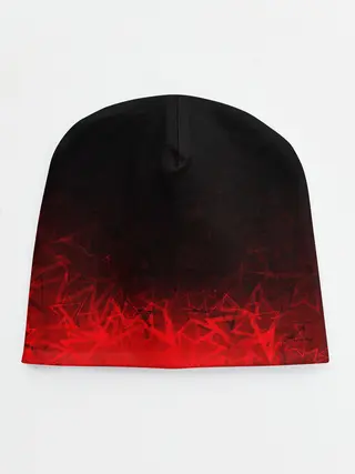 Детская шапка / КРАСНО-ЧЕРНЫЙ ГРАДИЕНТ