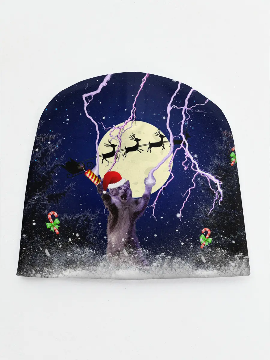 Детская шапка / Новогодний Кот