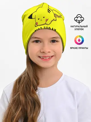 Детская шапка / Пикачу лень