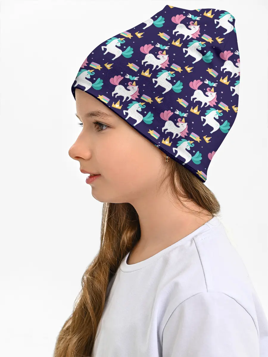 Детская шапка / Unicorn pattern