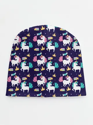 Детская шапка / Unicorn pattern