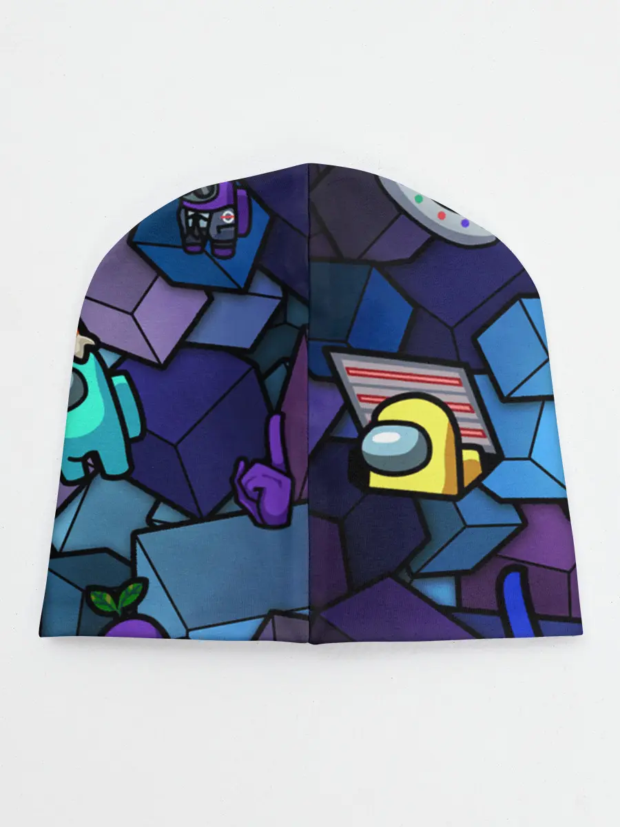 Детская шапка / Among Us кубики