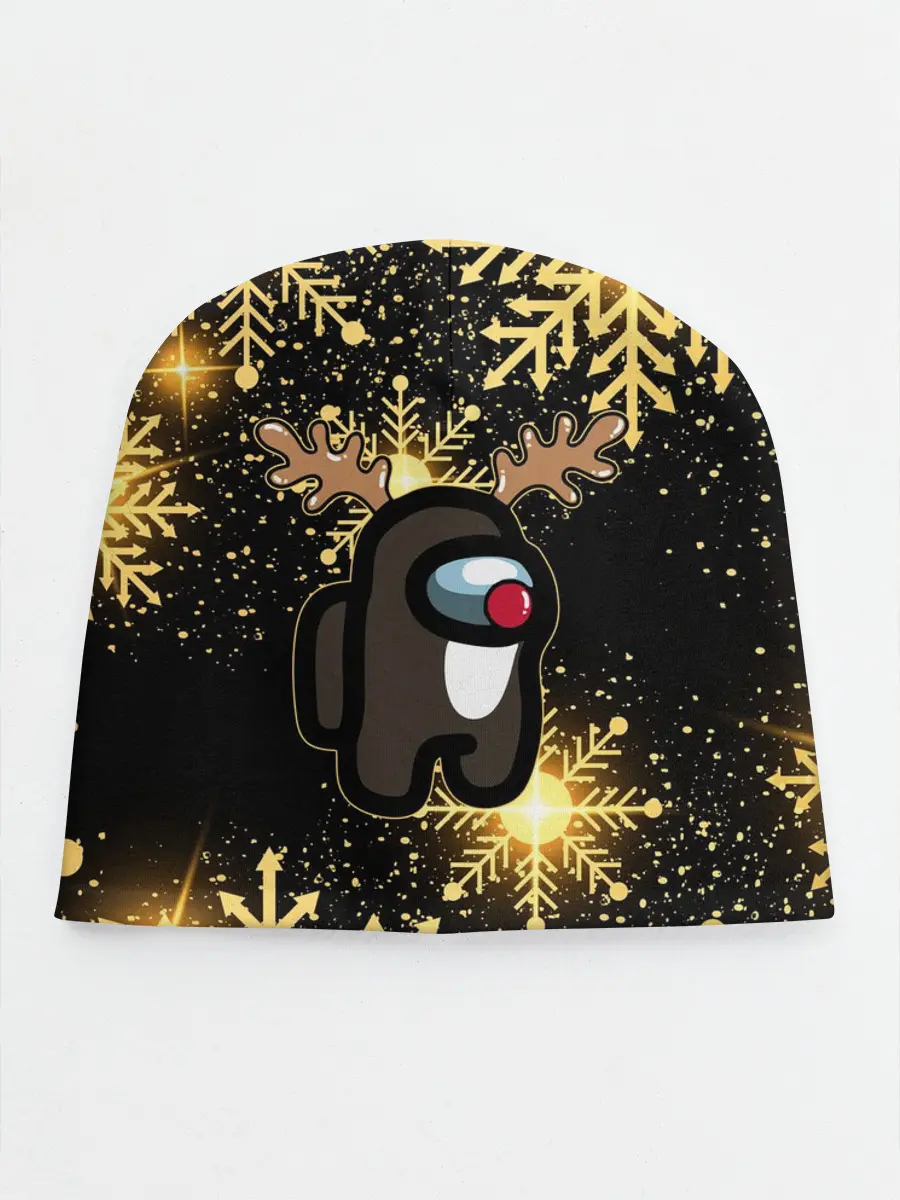 Детская шапка / AMONG US НОВОГОДНИЙ