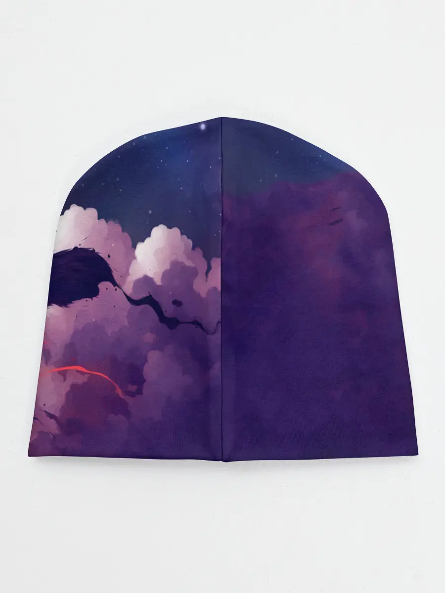 Детская шапка / Лиса бежит по облакам