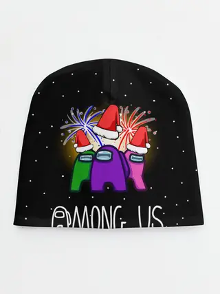Детская шапка / Among Us Новый год