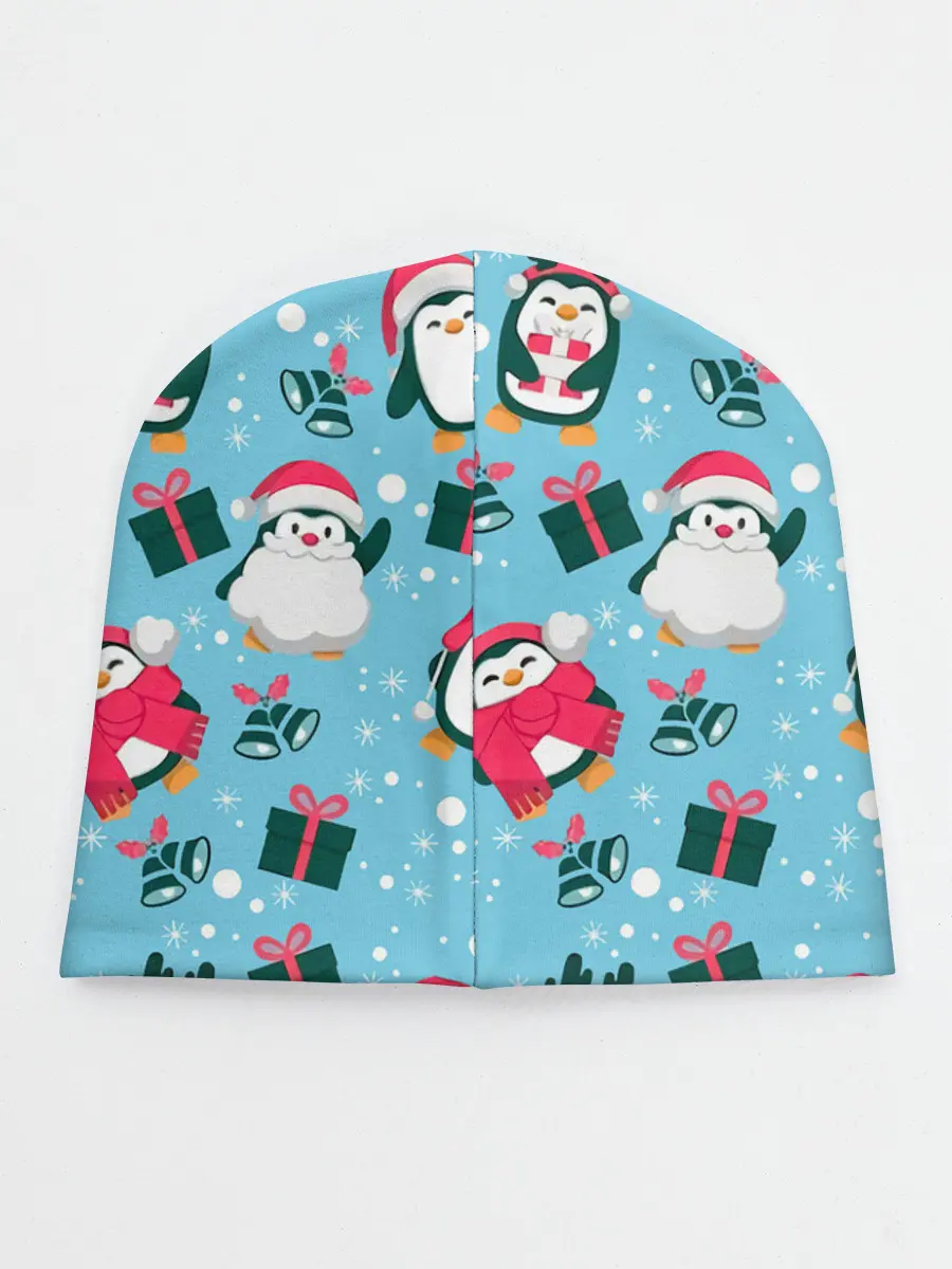 Детская шапка / Новогодние Пингвины