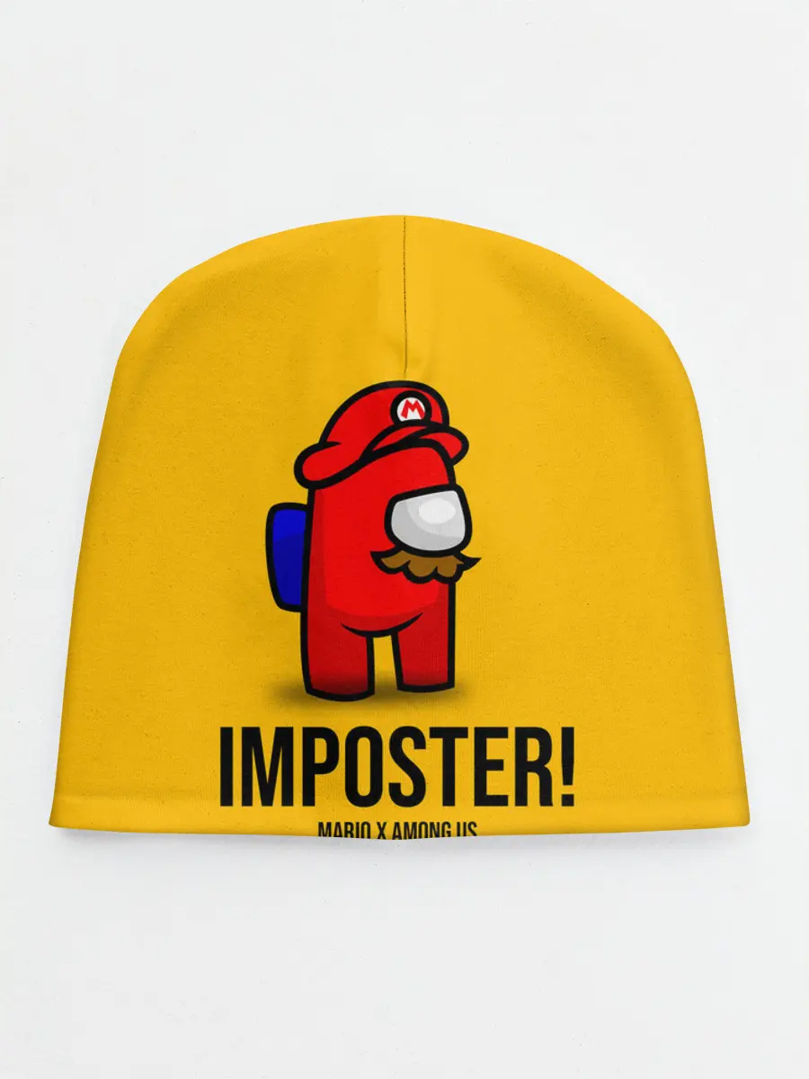 Детская шапка / IMPOSTER! Mario X Among Us