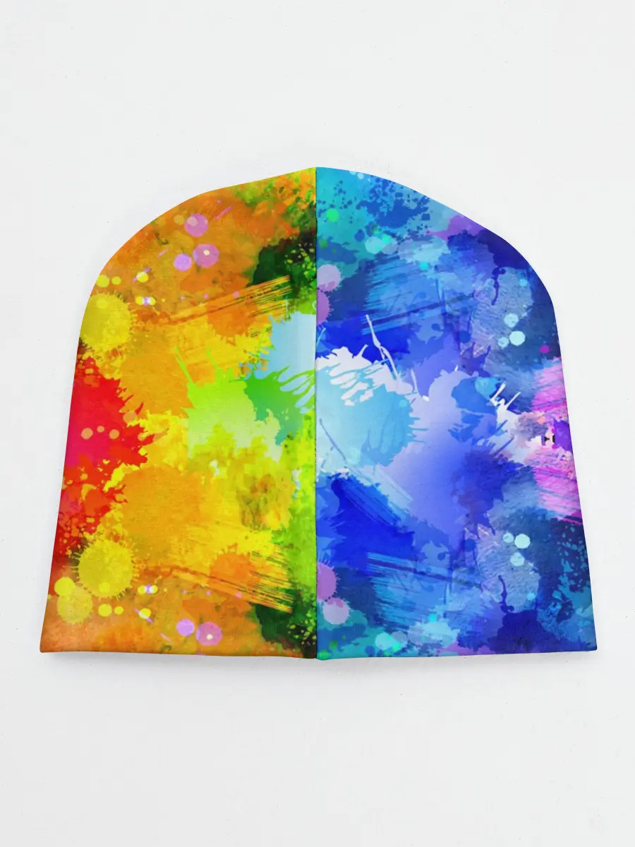 Детская шапка / Брызги красок