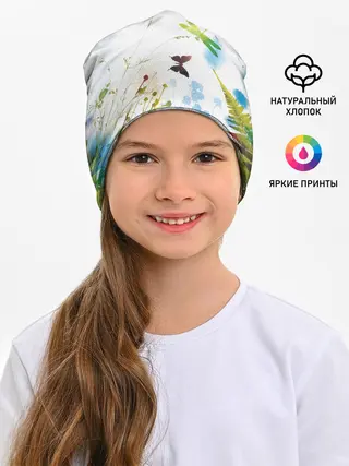 Детская шапка / Summer акварель