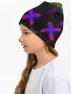 Детская шапка / Крестики