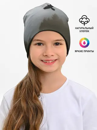 Детская шапка / Орёл над лесом