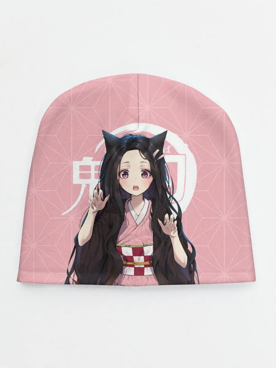 Детская шапка / Незуко розовый