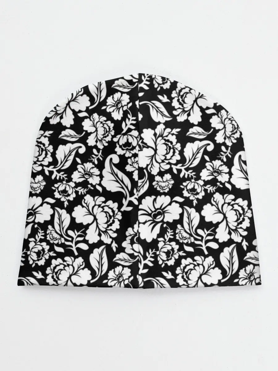 Детская шапка / White flowers