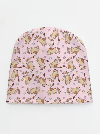 Детская шапка / Фон с бычками