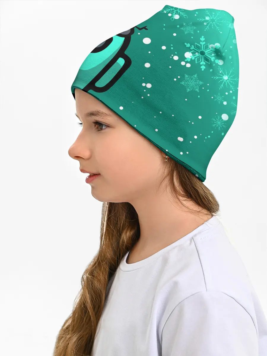 Детская шапка / AMONG US - СНЕЖНЫЙ