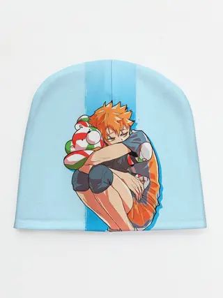 Детская шапка / Хината на синем фоне