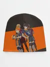 Детская шапка / Karasuno оранжевая полоса