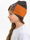 Детская шапка / Karasuno оранжевая полоса
