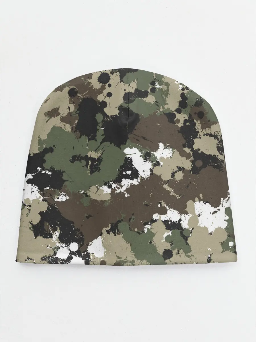 Детская шапка / Камуфляж с кляксами