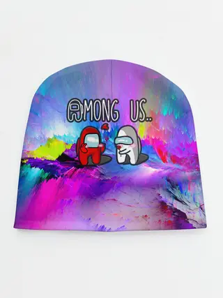 Детская шапка / Among Us love