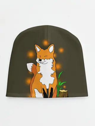 Детская шапка / Лиса в лесу