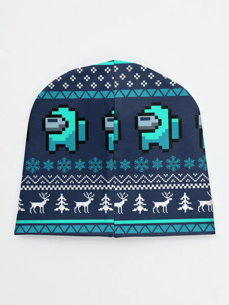Детская шапка / AMONG US НОВОГОДНИЙ.