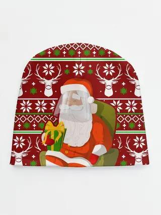 Детская шапка / Санта с защитным экраном