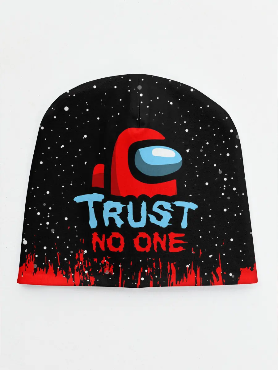 Детская шапка / AMONG US - НЕ ВЕРЬ НИКОМУ