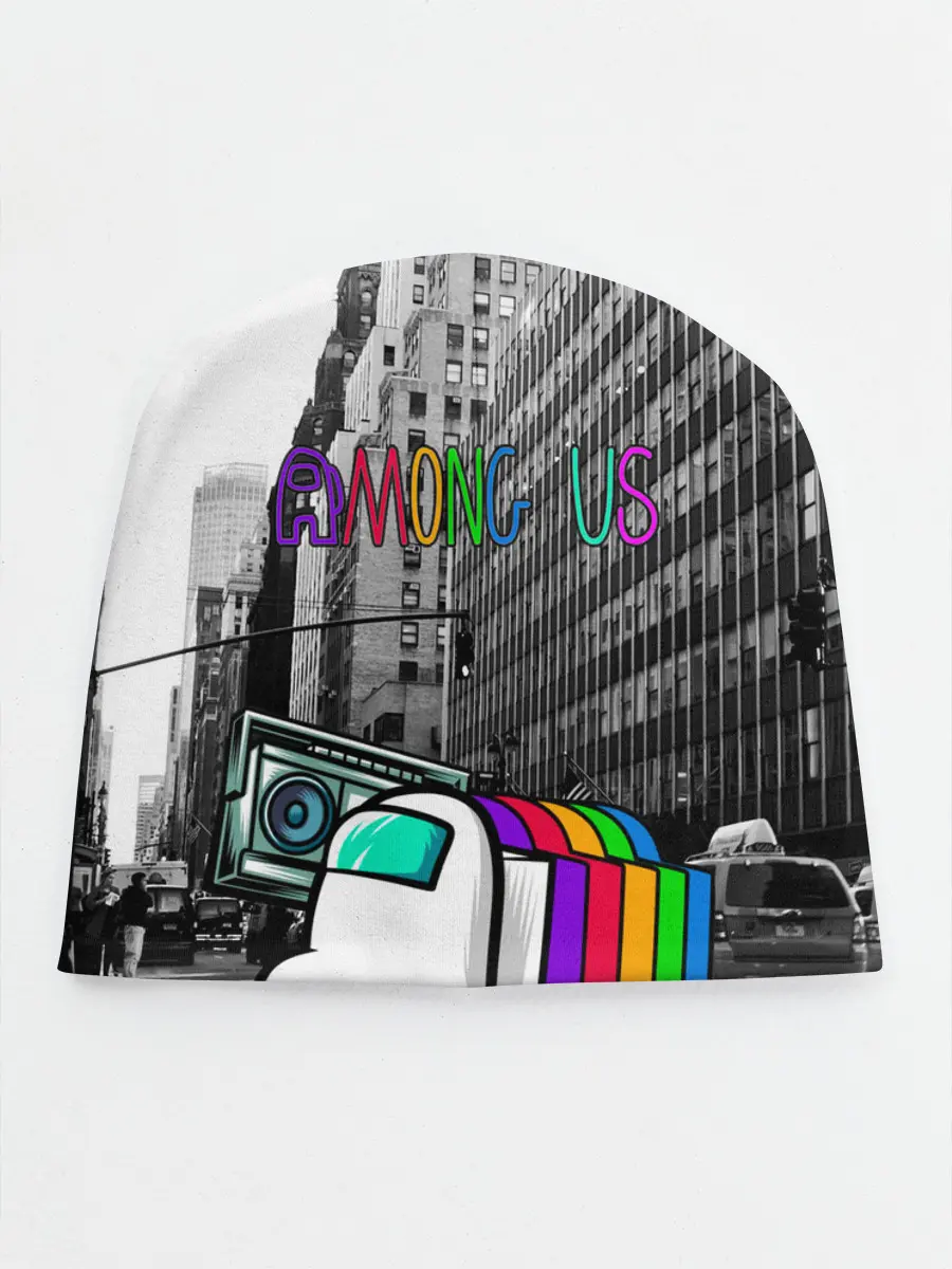 Детская шапка / Among Us по улицам Нью-Йорка