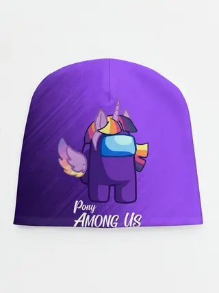 Детская шапка / AMONG US - ЕДИНОРОГ
